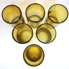 Solid Amber 14 oz Drinking Glasses (set of 6)